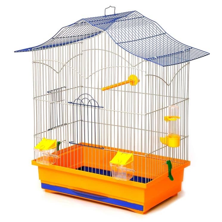 Клетка для птиц Лори  -  Клетки для попугаев -   Вид крыши: Домик  