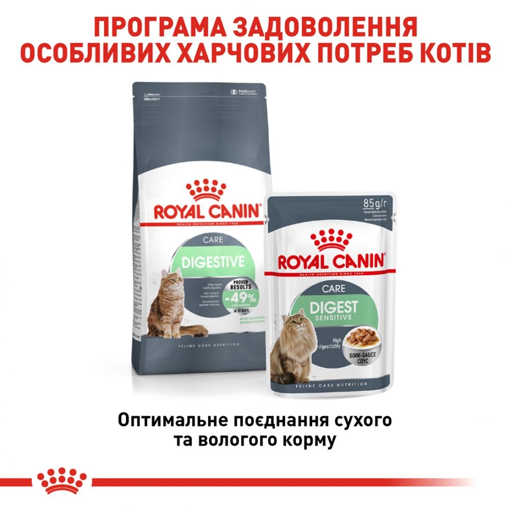 Royal Canin Fhn wet digest sensitive 9 + 3шт, по 85г корм для кошек 11490 Акция  - Корм для кастрированных и стерилизованных кошек