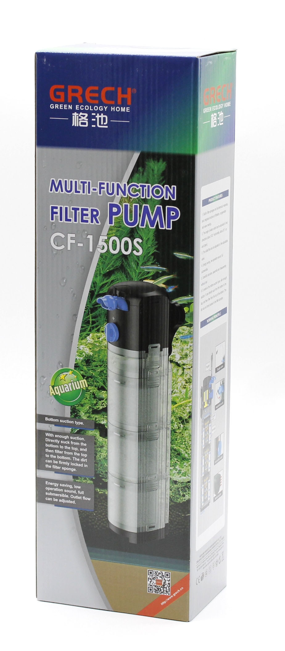 Фильтр SunSun CF-1500S, 25вт, 1500л/ч, до 500л  -  Фильтры внутренние для аквариума -   Мощность: 25 W  