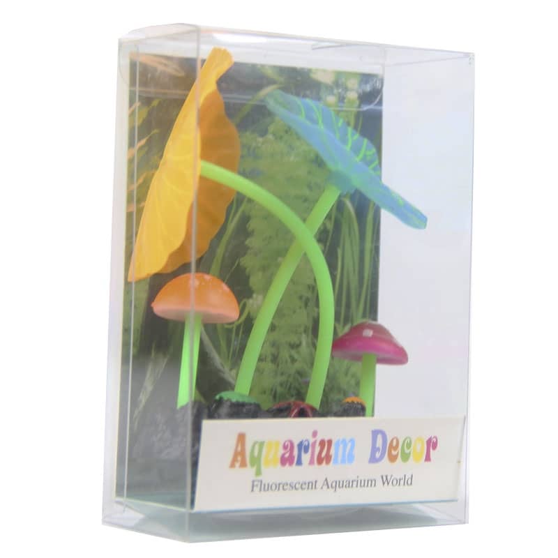 Растения искуственные для аквариума 10 см CL0047  - Декорации для аквариума