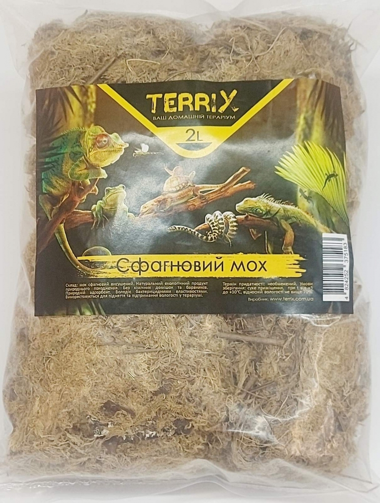 Сфагновый мох TerriX 2 л.   -  Наполнитель для террариума - Другие   