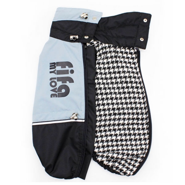 Жилет Гранд черный плащевка на байковой подкладке (мальчик)  -  Одежда для собак -   Размер одежды XXL  