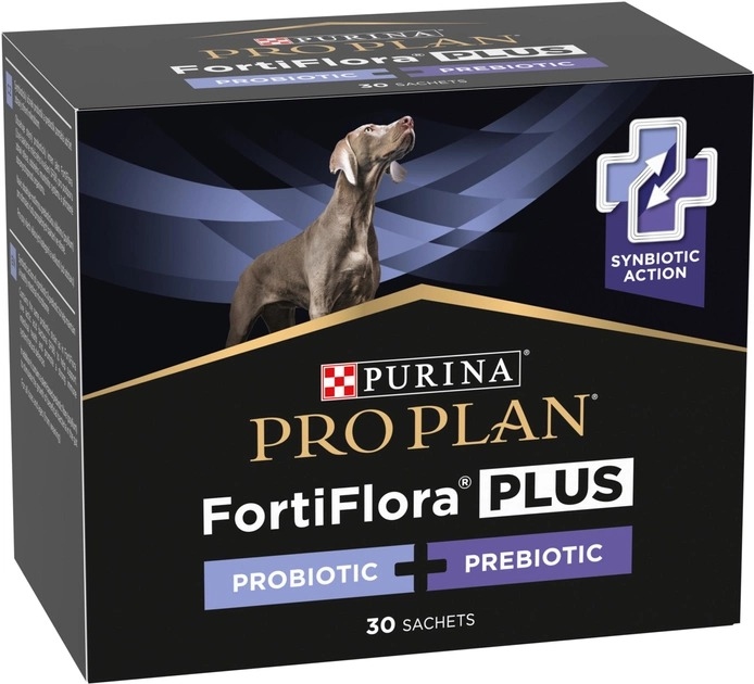 Purina Pro Plan FortiFlora Plus Пробіотик для дорослих собак та цуценят для підтримки нормальної міклофлори кишечника 30x2 г  -  Ветпрепарати для собак - Pro Plan     
