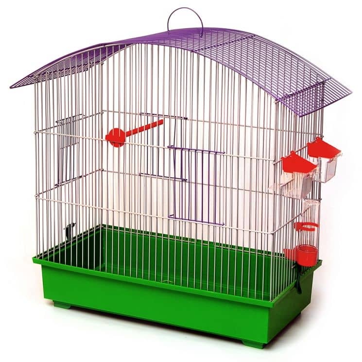Клетка для попугаев ЛОРИ Омега 660*315*620 мм  -  Клетки для попугаев -   Вид крыши: Арка  