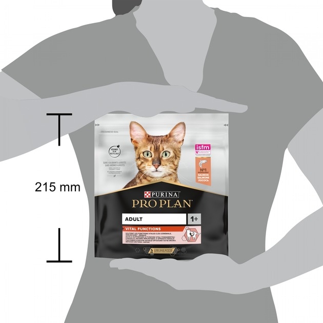 АКЦИЯ Purina Pro Plan Adult 1+ Vital Functions сухой корм для взрослых кошек с лососем 400 г  - Similar products