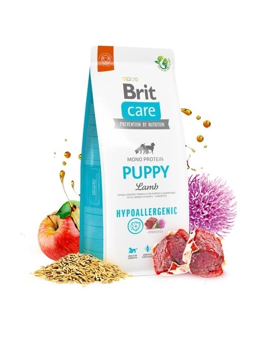 Brit Care Dog Hypoallergenic Puppy Сухой корм для щенков гипоаллергенный с ягненком 1 кг  - Корм для собак супер премиум класса