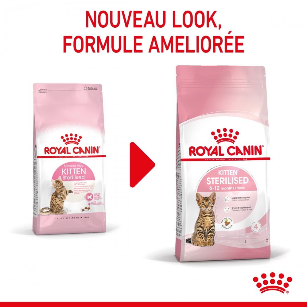 Royal Canin KITTEN STERILISED сухой корм для стерилизованных и кастрированных котят  -  Сухой корм для кошек -   Возраст: Котята  