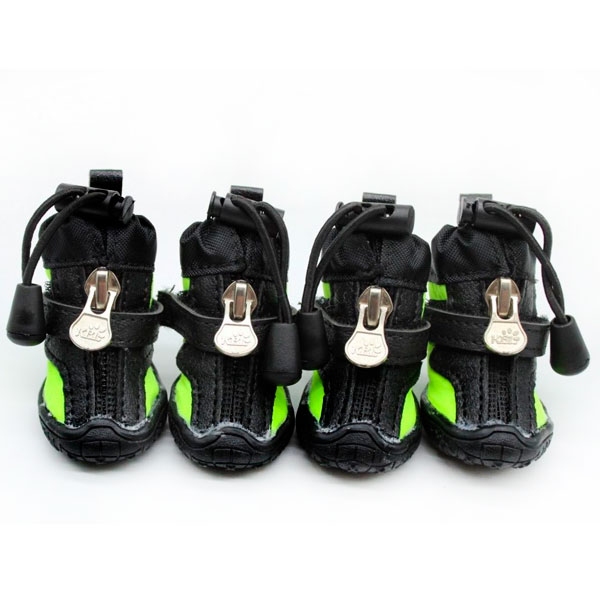 Обувь для собак плащевка трикотаж салатовая 1096  -  Одежда для собак -   Материал: Трикотаж  