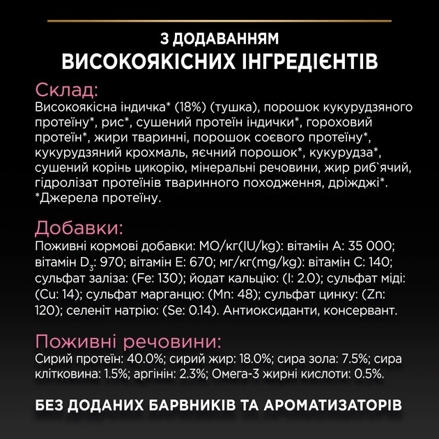 АКЦІЯ PRO PLAN Delicate Digestion з індичкою сухий корм для котів з чутливим травленням 1,5 кг  - Similar products