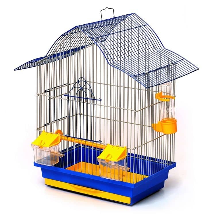 Клетка для птиц Мальва  -  Клетки для попугаев -   Вид крыши: Домик  