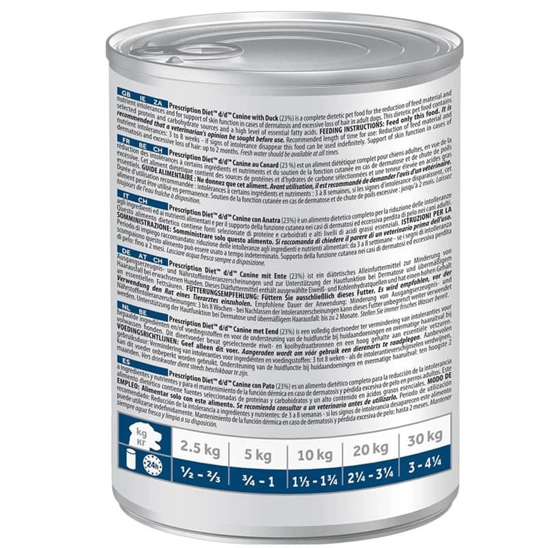 Hill's Prescription Diet d/d Sensitivities консервы при пищевой аллергии у собак, с уткой, 370 г  - 