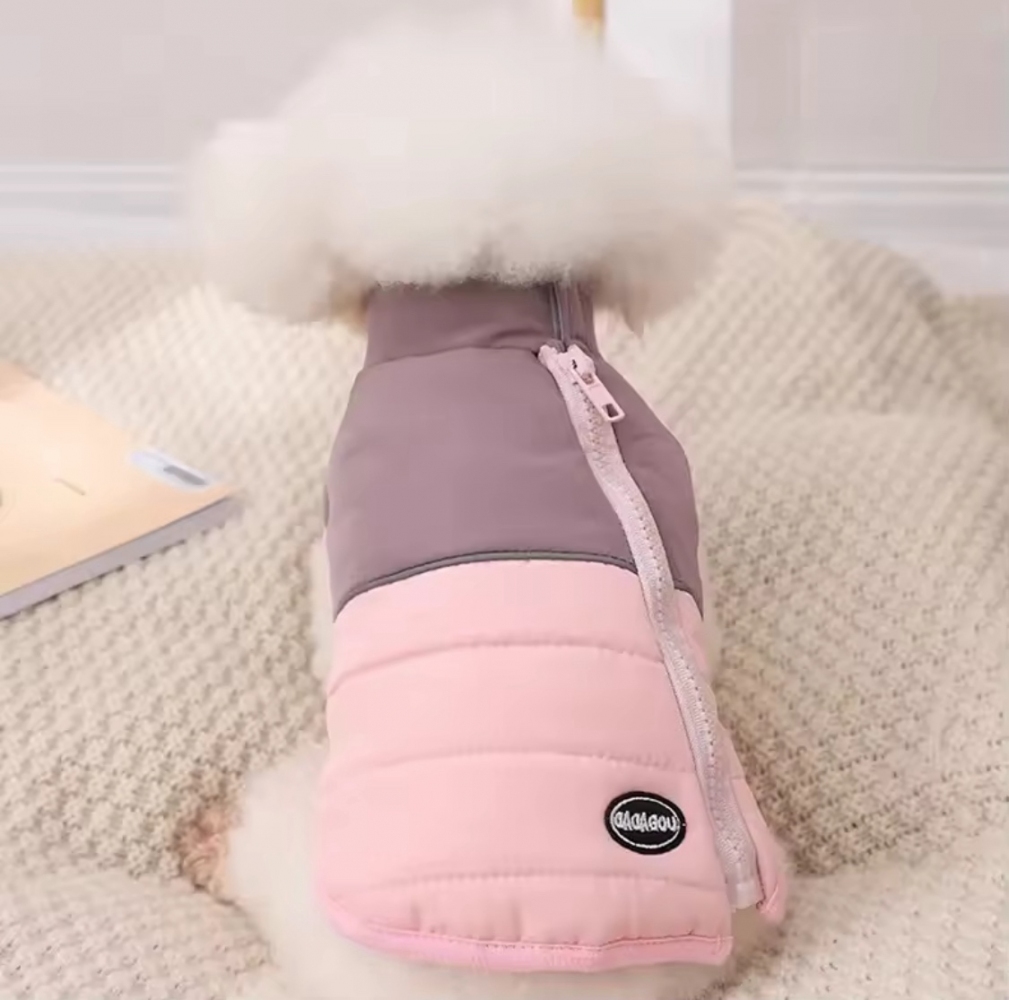 Жилет Dadagou на молнии розовый  -  Собаки -    