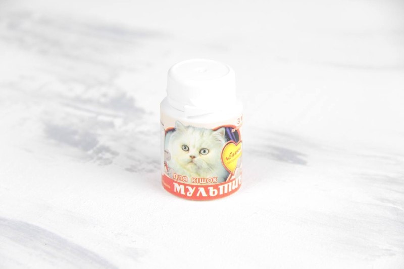 Лаккі Мультивіт з м'ясом 90 таблеток  - Вітаміни для котів та кішок