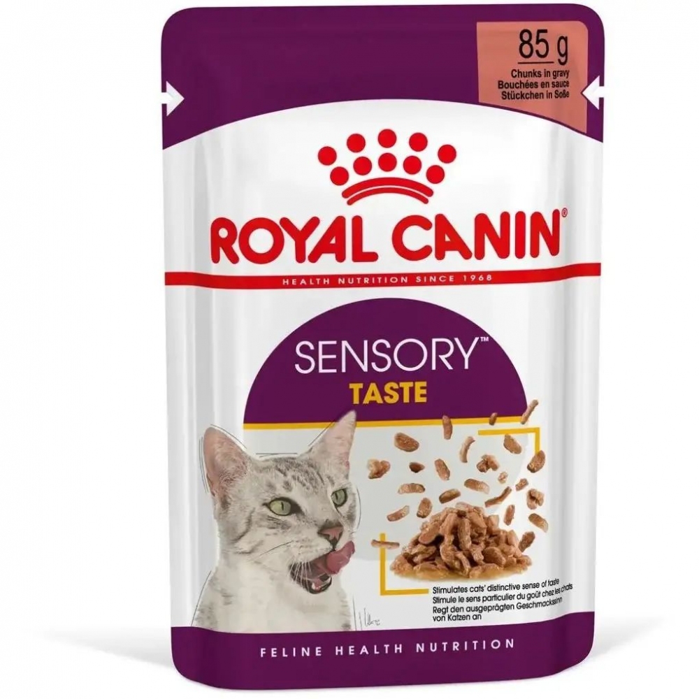 АКЦИЯ Royal Canin Sensory Taste Влажный корм для взрослых кошек 3+1 по 85 г  - Акция Роял Канин