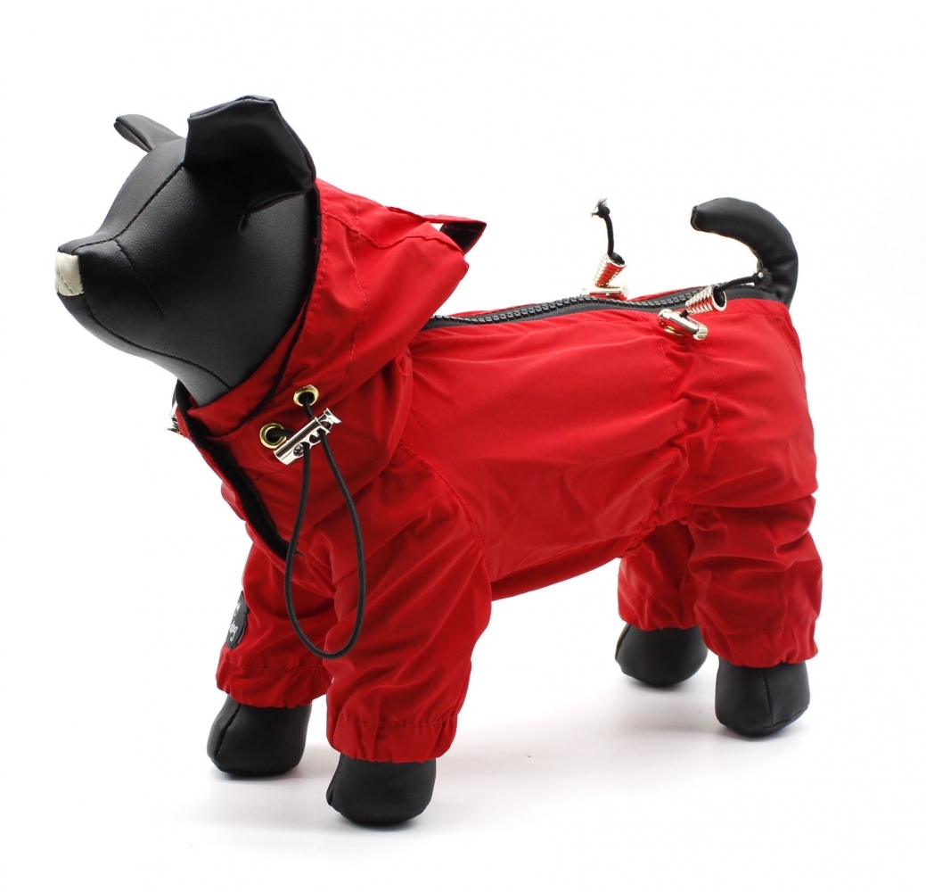 Дождевик Digi dog красный (девочка), XL  -  Дождевики для собак 