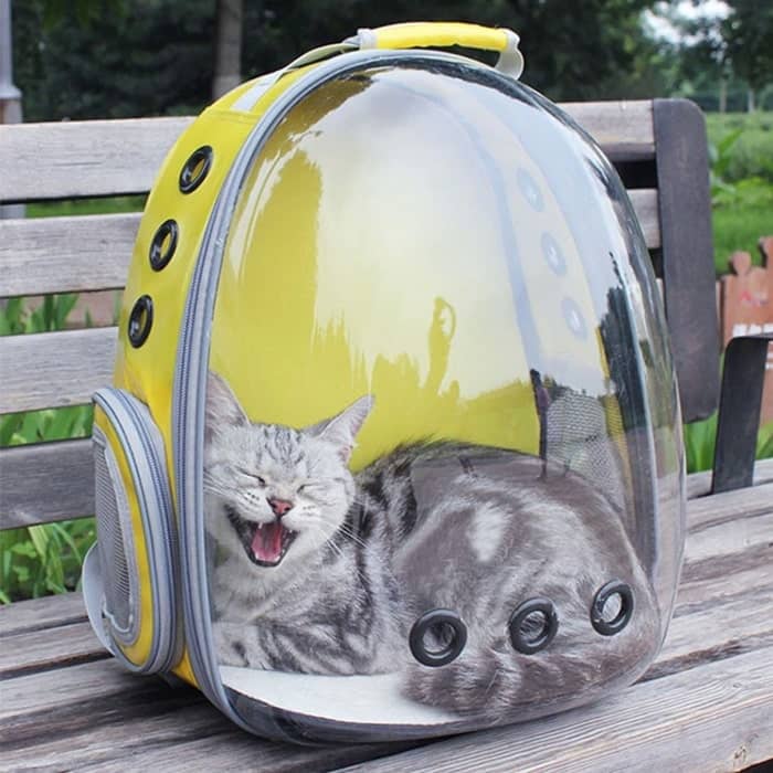 Рюкзак с овальным экраном для животных 32*40*25 см  - Рюкзаки - переноски для кошек