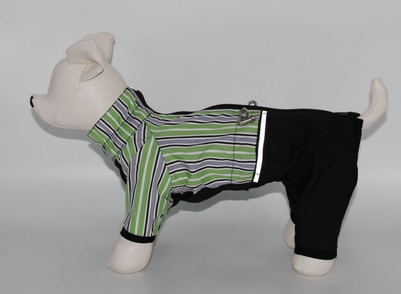 Пыльник Полосатик штапель (мальчик)  -  Летняя одежда для собак 
