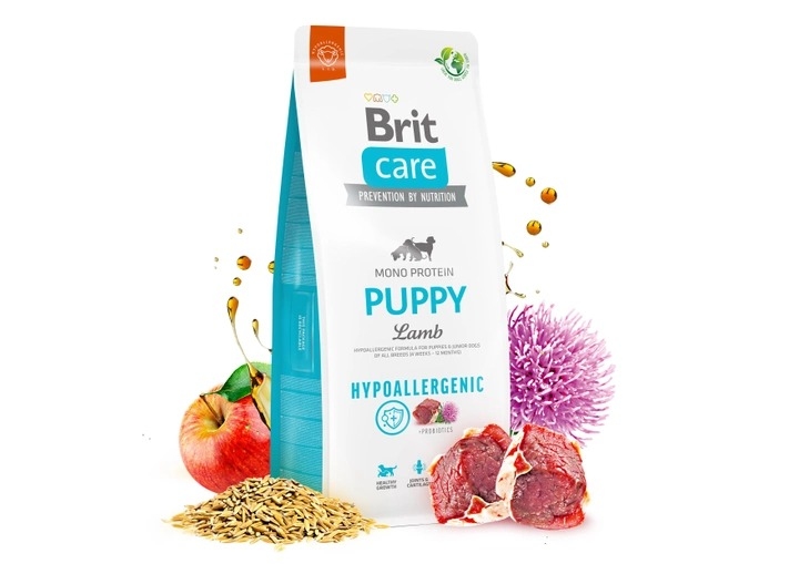 Brit Care Dog Hypoallergenic Puppy Сухой корм для щенков гипоаллергенный с ягненком  -  Сухой корм для собак -   Особенность: Аллергия  