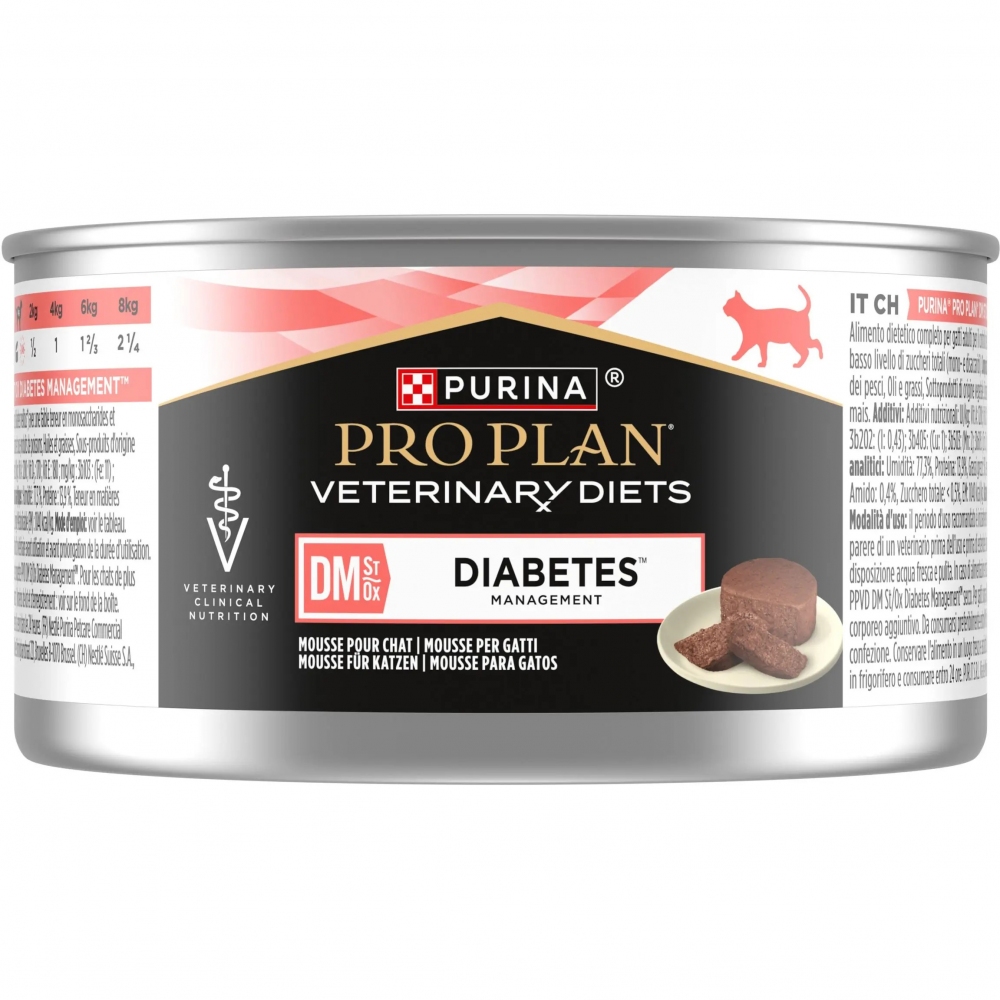 Purina Pro Plan Veterinary Diets влажный диетический корм для кошек при дебате 195 г  -  Влажный корм для котов -  Ингредиент: Рыба 