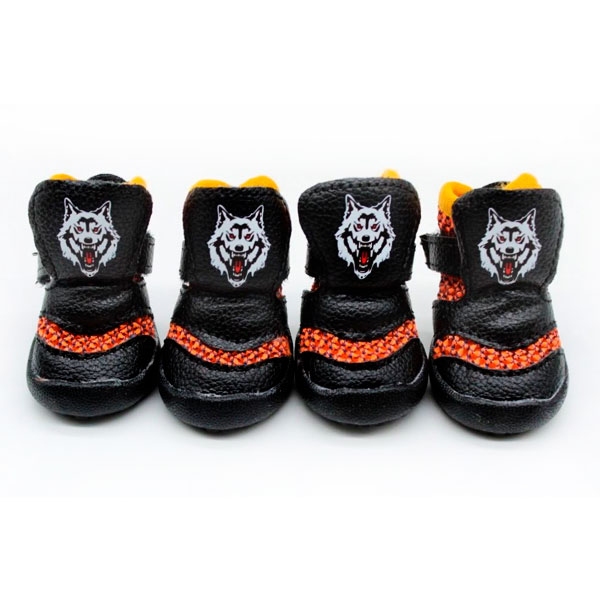 Ботинки для собак летние оранжевые 1092  -  Обувь для собак 