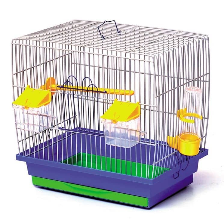 Клетка для птиц Канар, Лори  -  Клетки для попугаев -   Вид крыши: Квадрат  