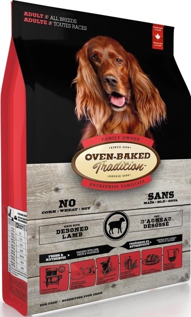 Oven-Baked Tradition Збалансований сухий корм для собак зі свіжого м’яса ягня  -  Корм холістик для собак -    