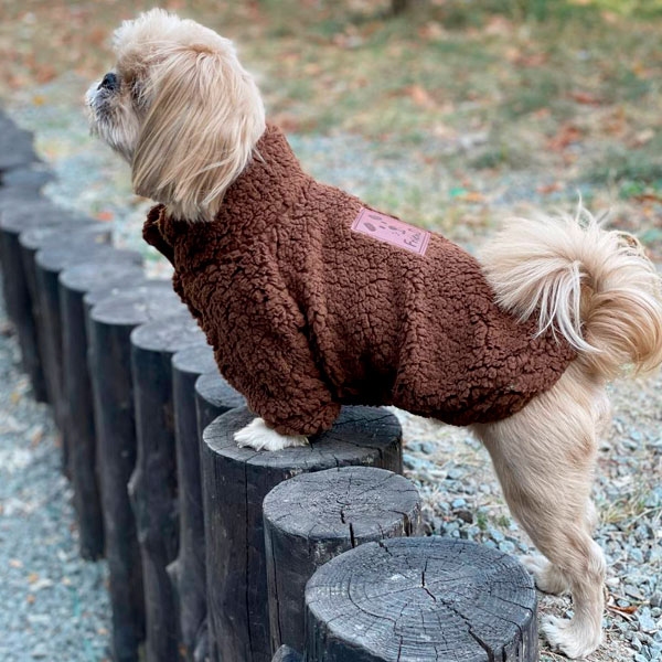 Кофта Вінні на овчині (хлопчик)  -  Одяг для собак -   Матеріал TPR  