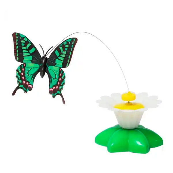 Інтерактивна іграшка для котів Метелик на батарейках  -  Іграшки для кішок -   Матеріал Пластик  