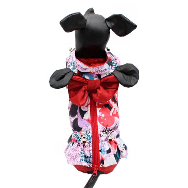 Комбинезон Мультяшка силикон (девочка), XXS  -  Зимняя одежда для собак 