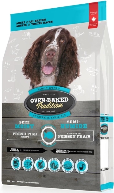 Oven-Baked Tradition Збалансований напіввологий корм із м'яса риби для дорослих собак 9,07 кг  - Сухий корм для собак