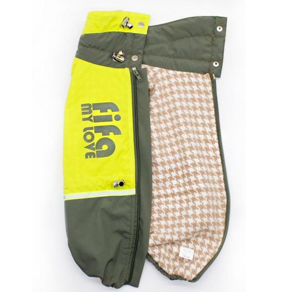 Жилет Гранд хаки плащевка на байковой подкладке (мальчик)  -  Одежда для собак -   Размер одежды XL1  