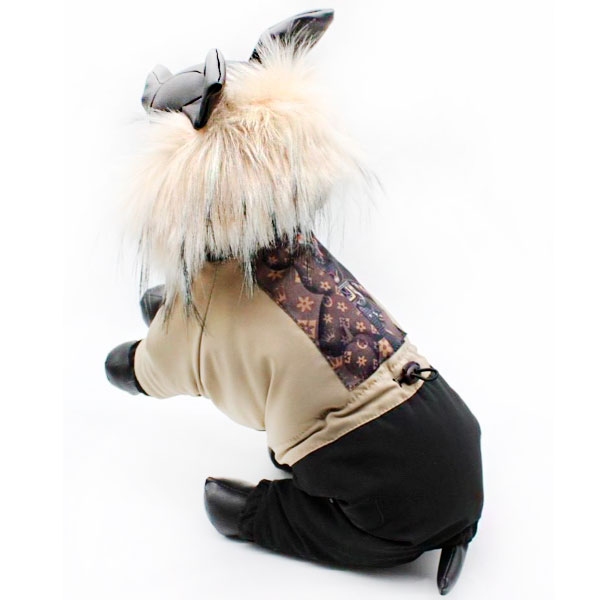 Комбинезон Клайд овчина на силиконе (мальчик)  -  Зимняя одежда для собак 
