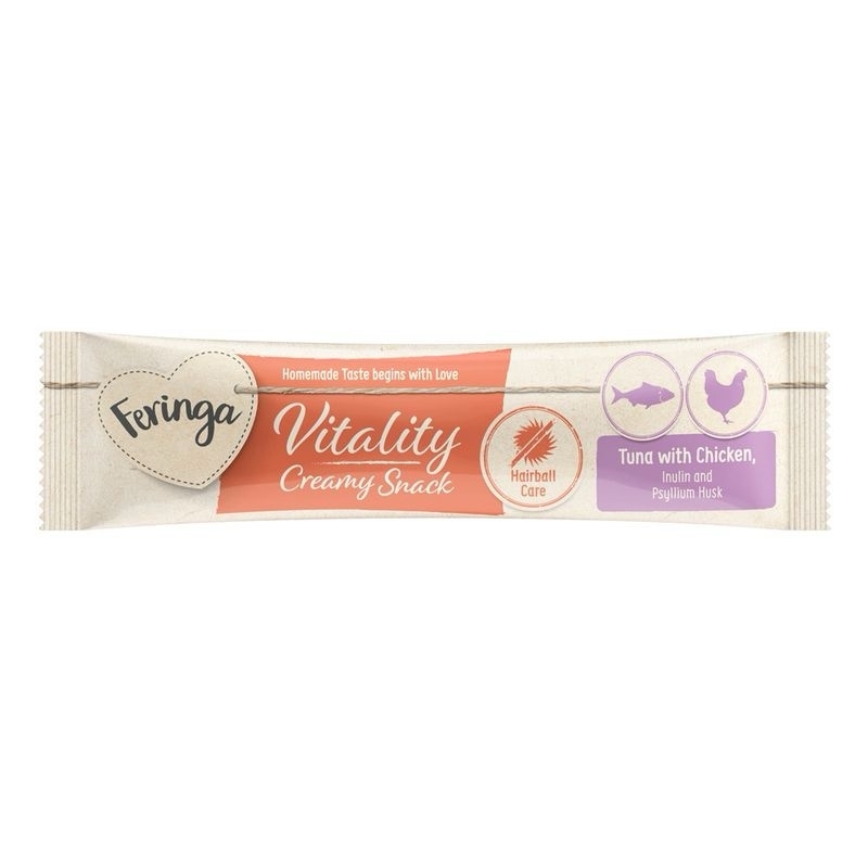 Крем Feringa Vitality Hairball Care для кошек тунец-курица 24*10 г. 0 Крем Feringa Vitality Hairball Care для кошек тунец-курица 24*10 г.  -  Витамины для кошек -   Вкус: Курица