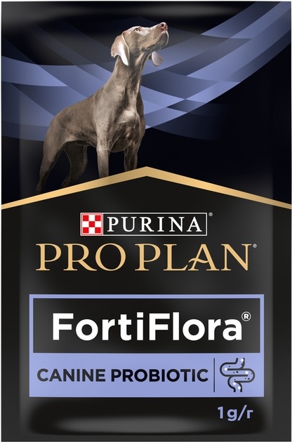 АКЦИЯ Purina Pro Plan FortiFlora Пробиотик для взрослых собак и щенков для здорового пищеварения и укрепления иммунитета 7х1 г  - Пробиотики для собак