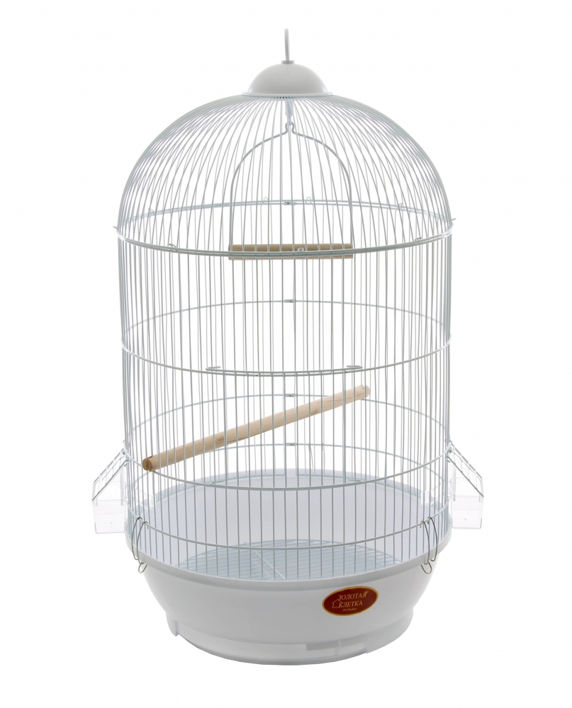 ЗК Клетка 330 для птиц эмаль  -  Клетки для попугаев -   Вид крыши: Круглая  