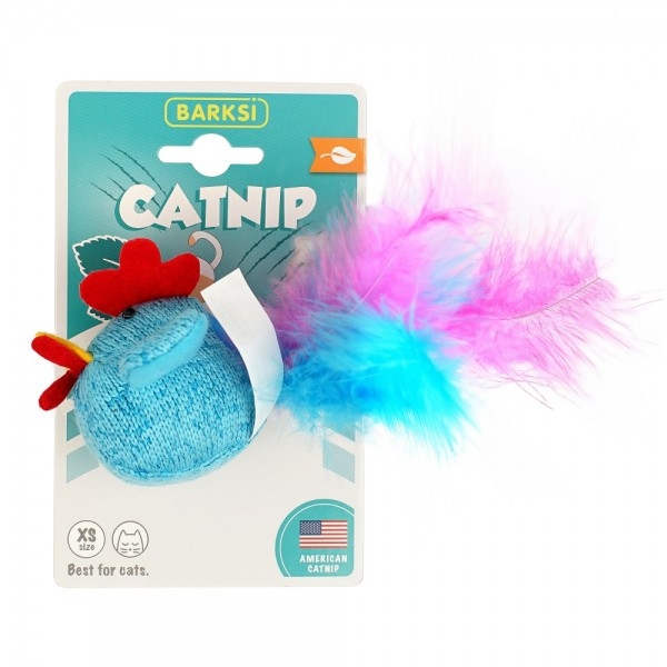 Игрушка для котов Barksi Catnip Цыпленок с запахом кошачьей мяты 15 см К57202А  -  Игрушки для кошек -   Материал: Мягкие  