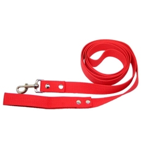 Поводок для собаки брезентовий Franty Красный 20мм  - Поводки для собак