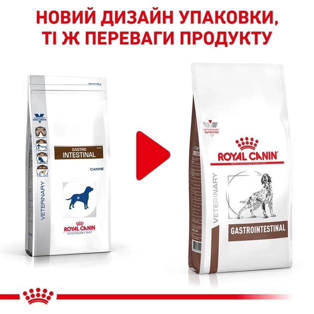 АКЦІЯ Royal Canin Gastro Intestinal сухий корм для собак при порушенні травлення 13+2 кг  -  Сухий корм для собак -   Потреба Травна система  