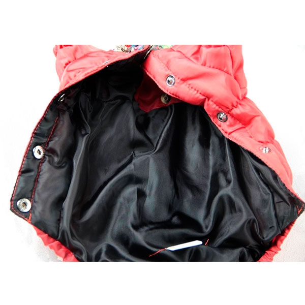 Куртка Цветочек на силиконе (девочка)  -  Одежда для собак -   Размер одежды S  