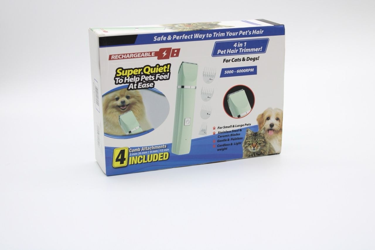 Pet Hair Trimmer 4 in 1 Машинка для стрижки животных  - Инструменты для груминга собак