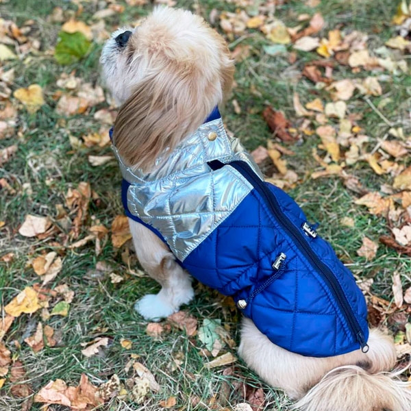 Жилет Нильс стеганный силикон (мальчик)  -  Одежда для собак -   Материал: Силикон  