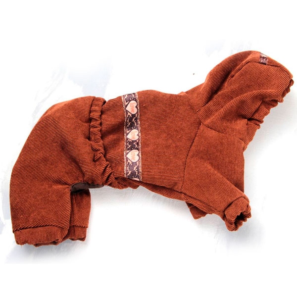 Комбинезон Чудик вельвет (мальчик)  -  Демисезонная одежда для собак 