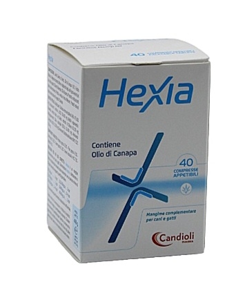 Candioli HEXIA contains Hemp oil - Обезболивающая добавка для собак и кошек  -  Ветпрепараты для собак -    