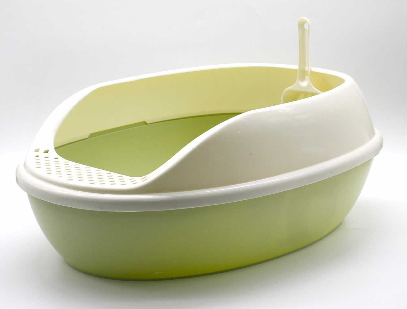 Туалет для котів овальний матовий з лопаткою Оливковий 53*40*20 см.  - Similar products