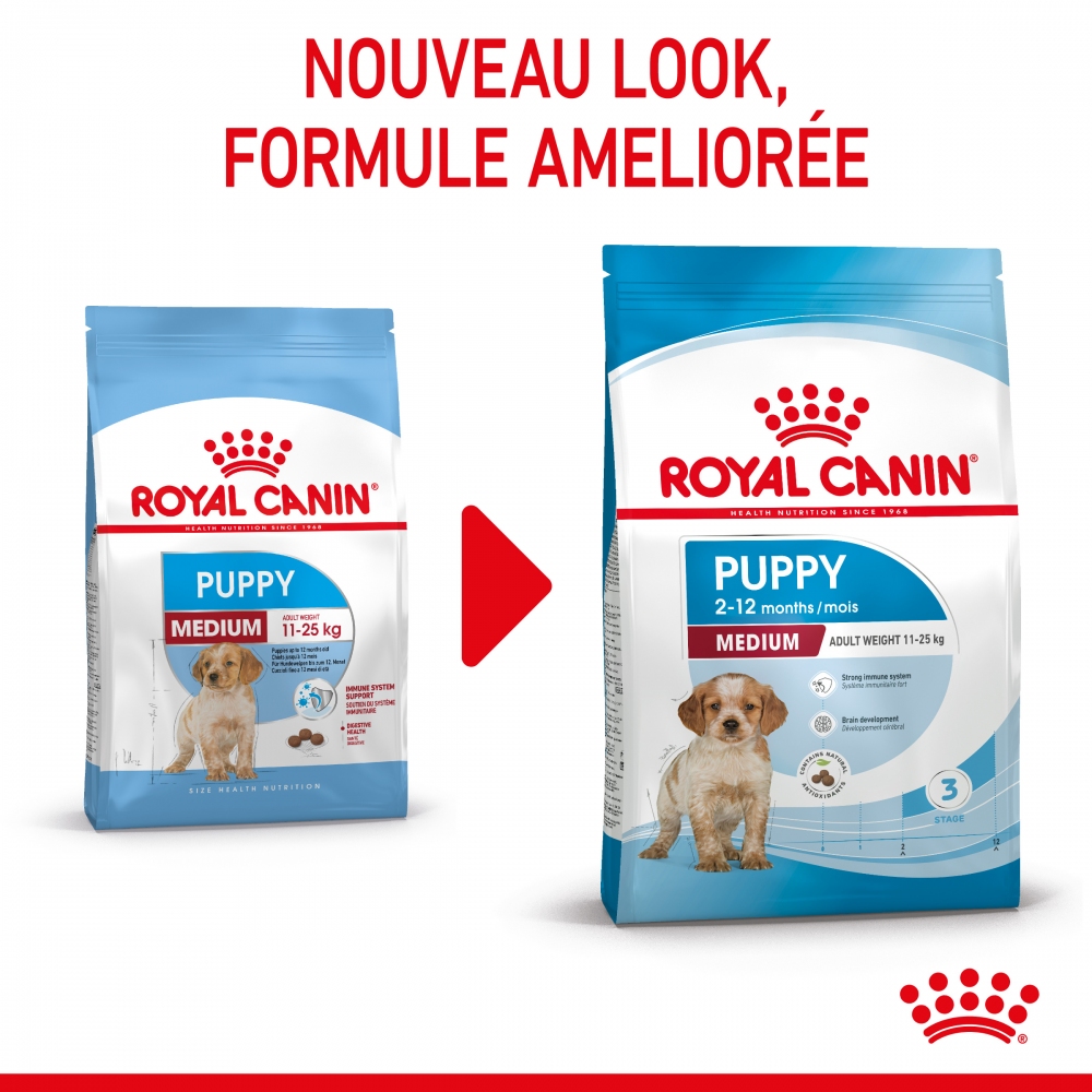 Royal Canin Medium Puppy для щенков средних пород  -  Все для щенков Royal Canin     