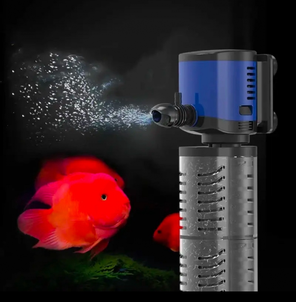 Фильтр SunSun JQP-1000F 14вт, 1000л/ч, на 100-250л  -  Фильтры внутренние для аквариума -   Мощность: 751л/ч и более  