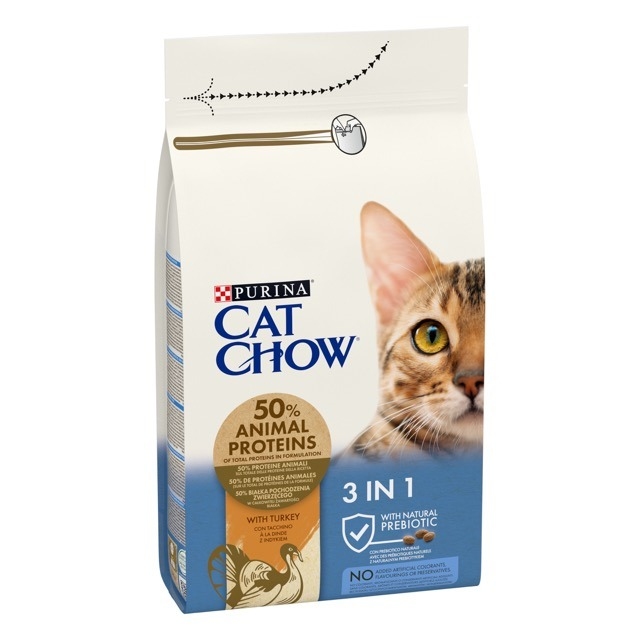 АКЦІЯ CAT CHOW FELINE 3в1 сухий корм з індичкою для котів 1,5 кг  - Similar products