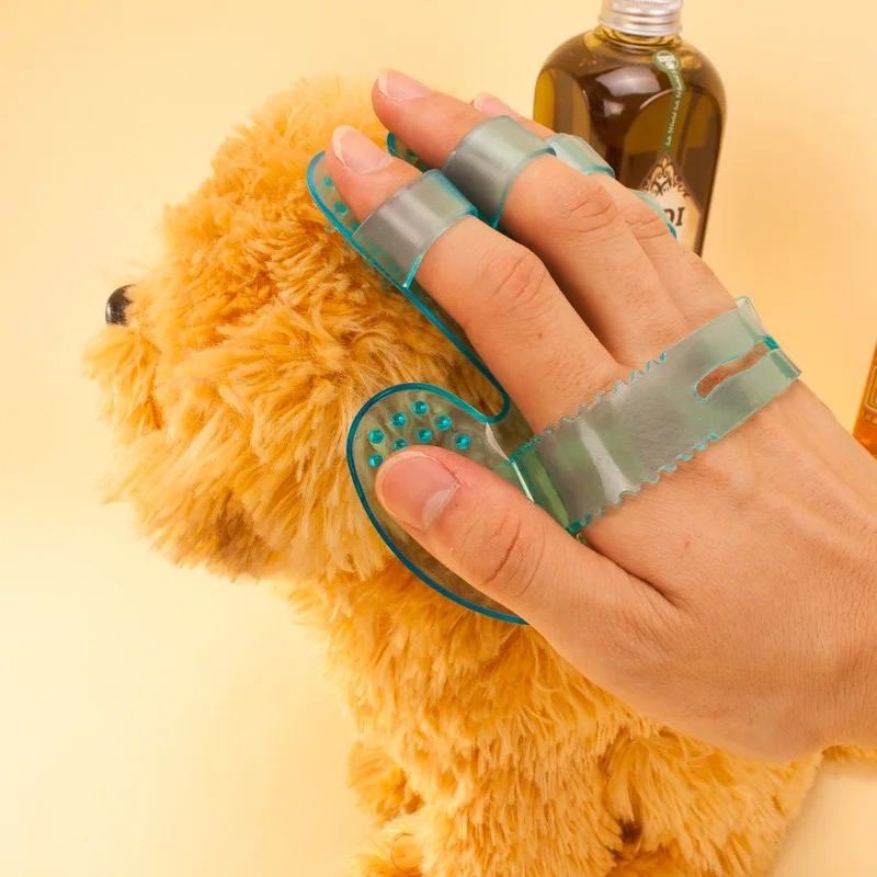 Силиконовая расческа на руку 12*11 см   - Инструменты для груминга собак