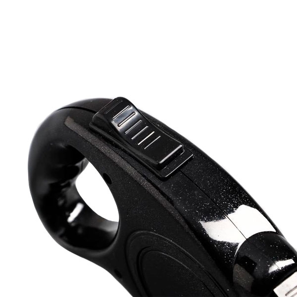 Рулетка для собак пластиковая ручка Лента черная фиксатор 3м/12кг 190  -  Амуниция для собак Flexi 