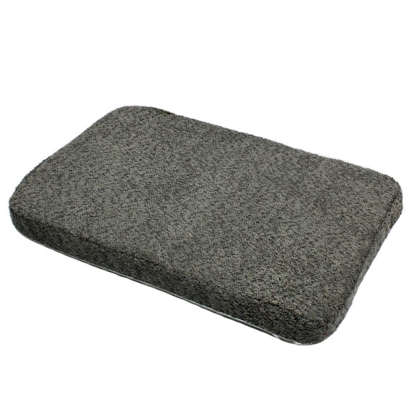Топер матрас мебельная ткань+велсофт темно-серый  -  Домики и лежаки для собак -   Тип: Прямоугольный  